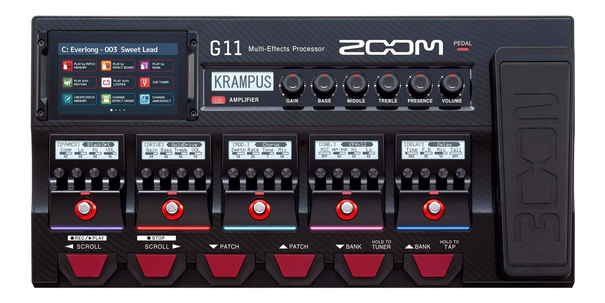 Zoom G11 | Multi-Effects Processor with Expression Pedal