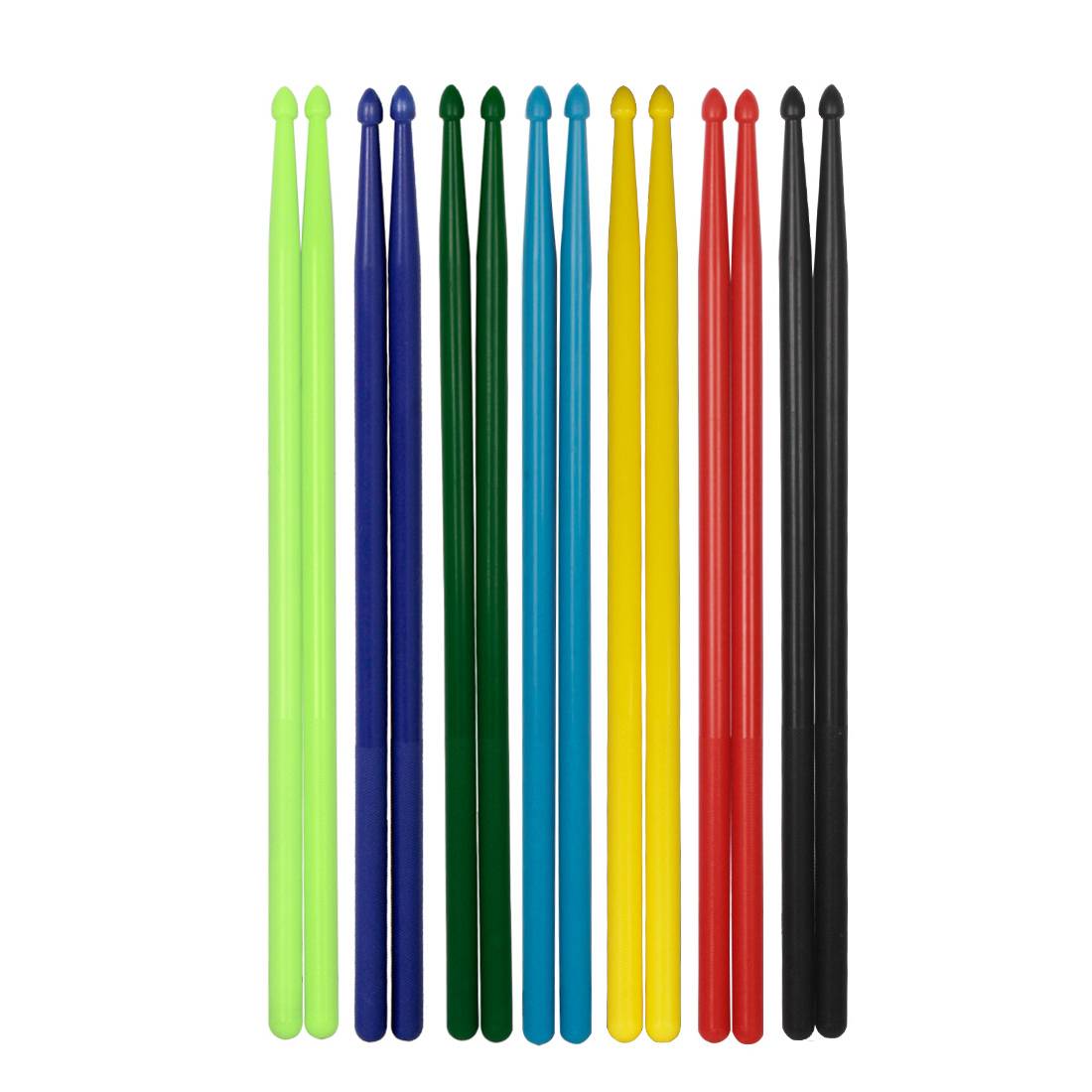 Rowell 5A Colourful Plastic Drum Stick (Pair)