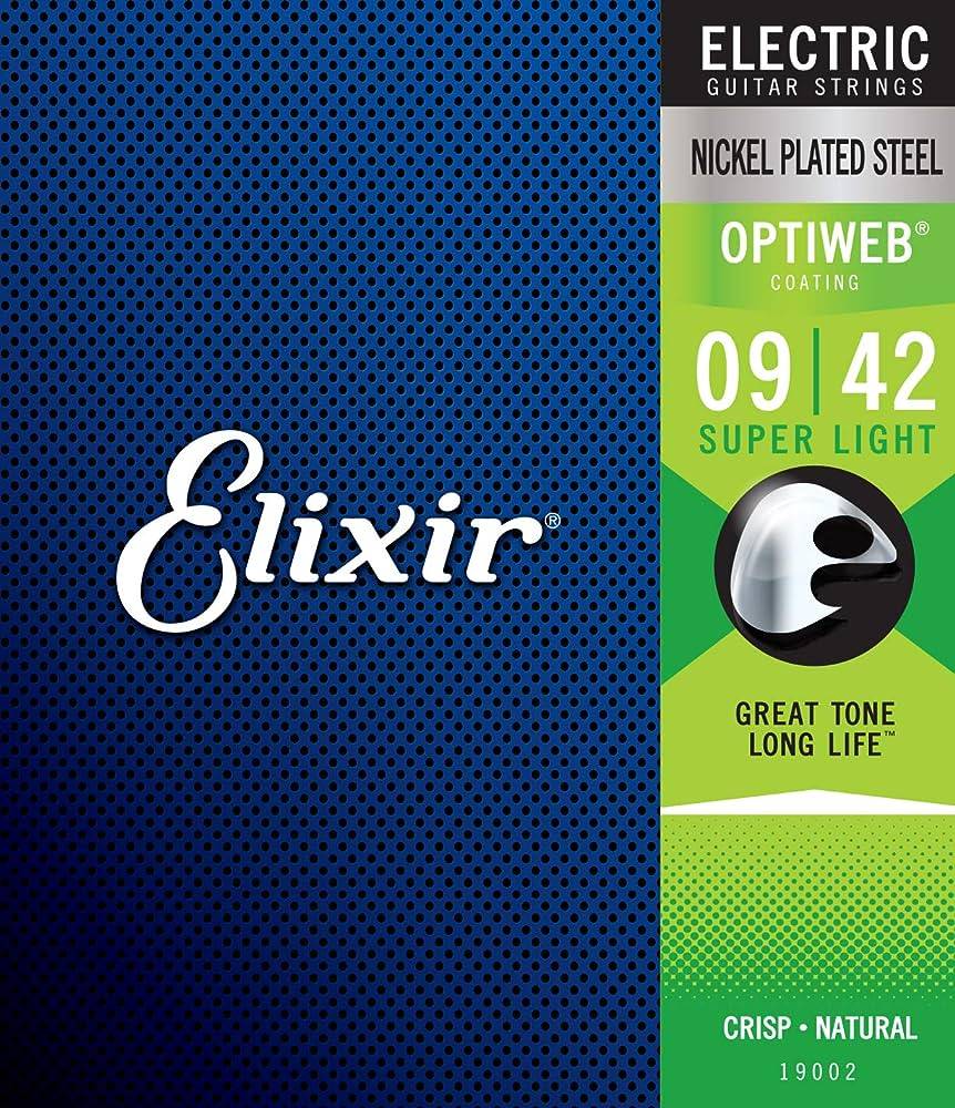 Elixir Strings 19002 Electric Guitar With Optiweb C