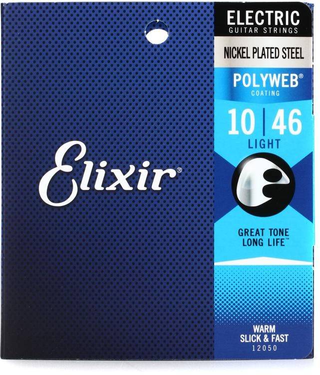 Elixir 12050 Regular Light PolyWeb Electric Guitar Strings (10-4