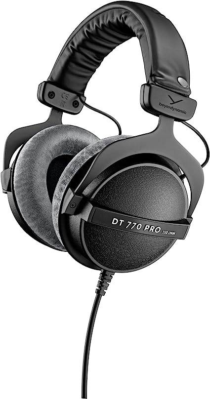 beyerdynamic DT 770 PRO 250 Ohm Over-Ear Studio Headphones in Bl