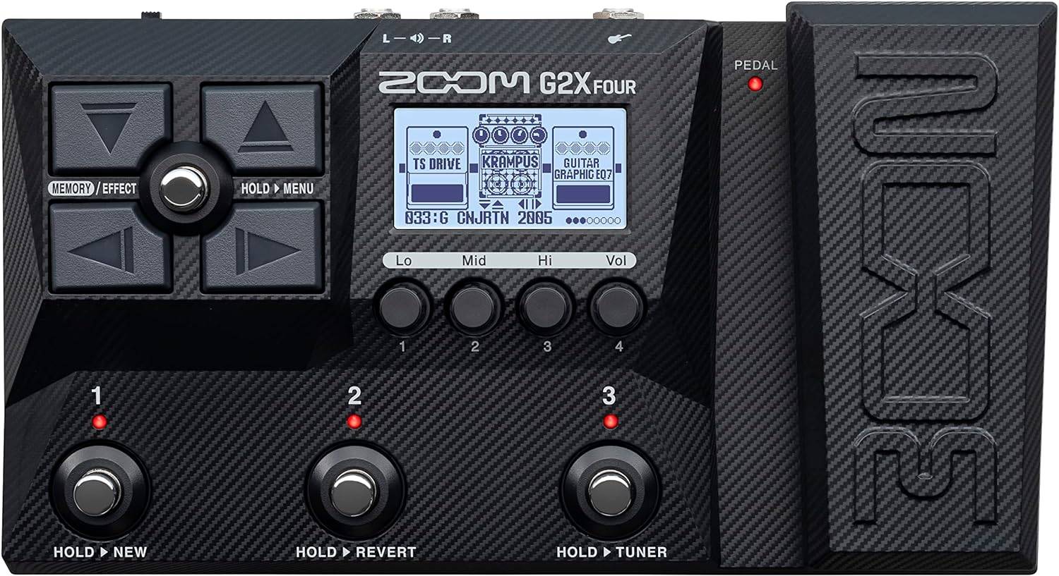 Zoom G2X Four Guitar Multi-Effects Processor with Expression Ped