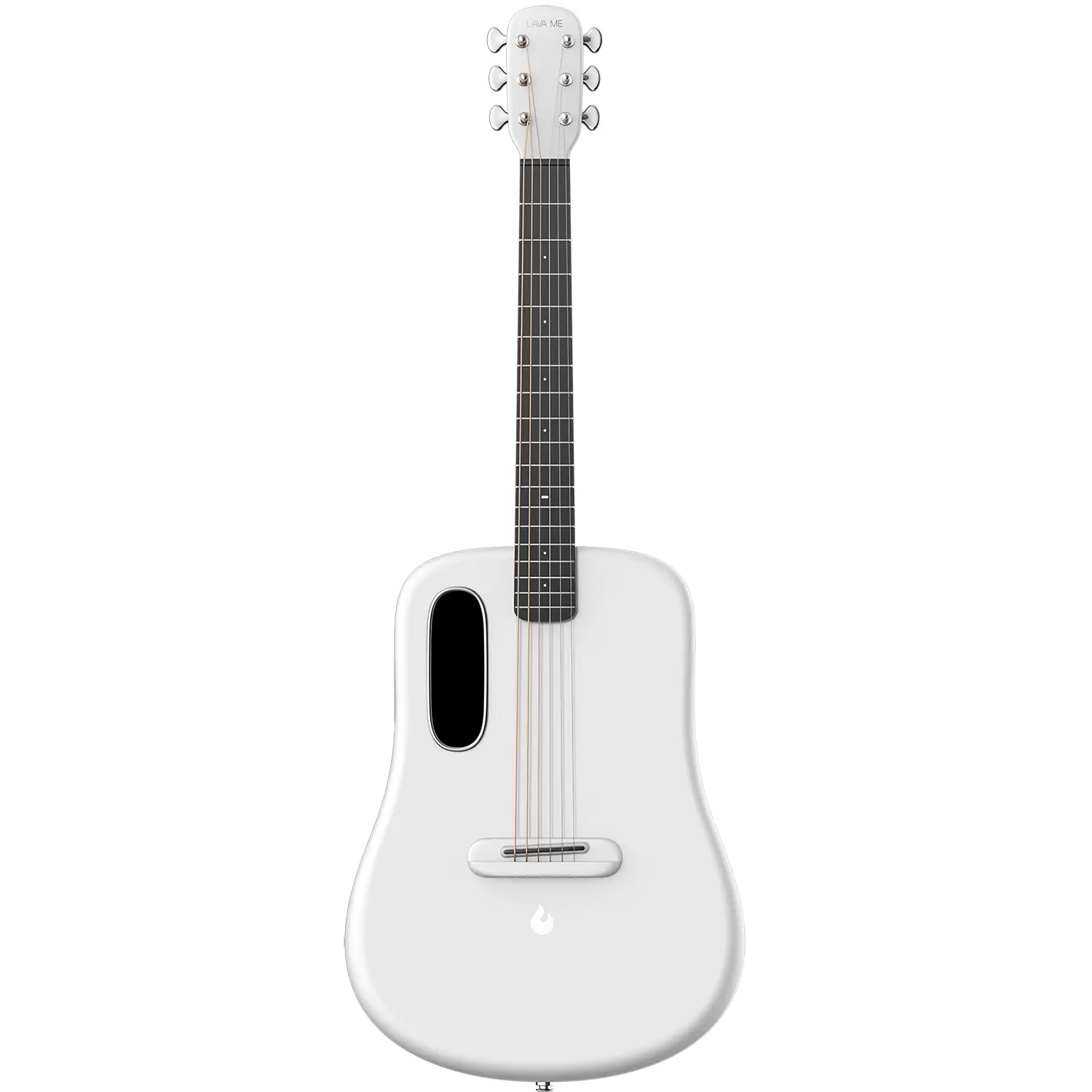 LAVA ME 3 White Carbon Fiber Smart Guitar with wireless charger