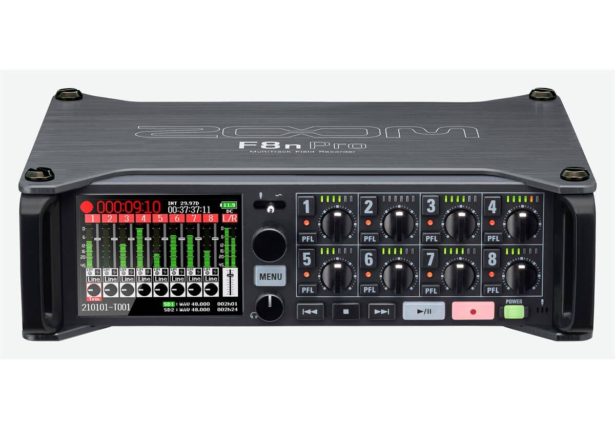 Zoom F8N Pro MultiTrack Field Recorder & PCF-8n Production Case