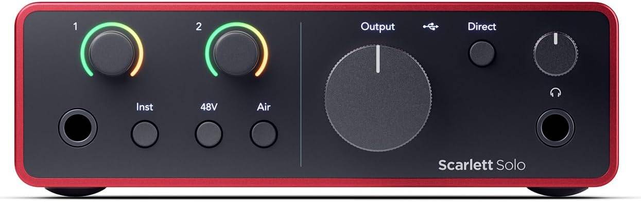 Focusrite Scarlett Solo 4th Gen USB Audio Interface